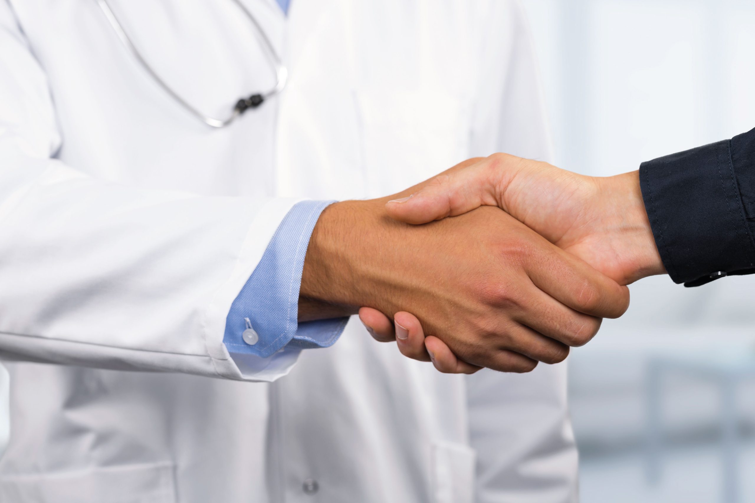 doctor shaking hand